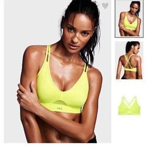 Victoria's Secret Keyhole Mesh Sports Bra L NWT